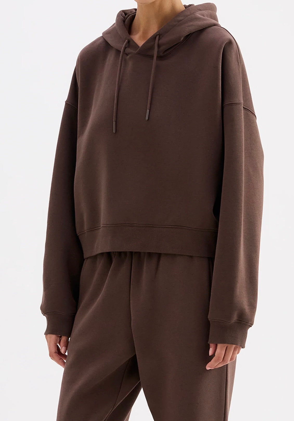 CARTER CLASSIC HOODIE | chocolate - Nude Lucy