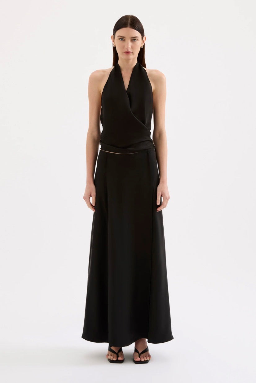 NUDE LUCY | Leon Cupro Maxi Skirt