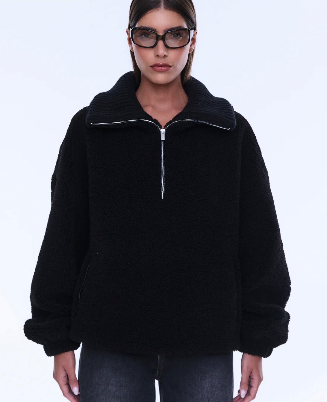 ENA PELLY - Winnie Qtr Zip Black