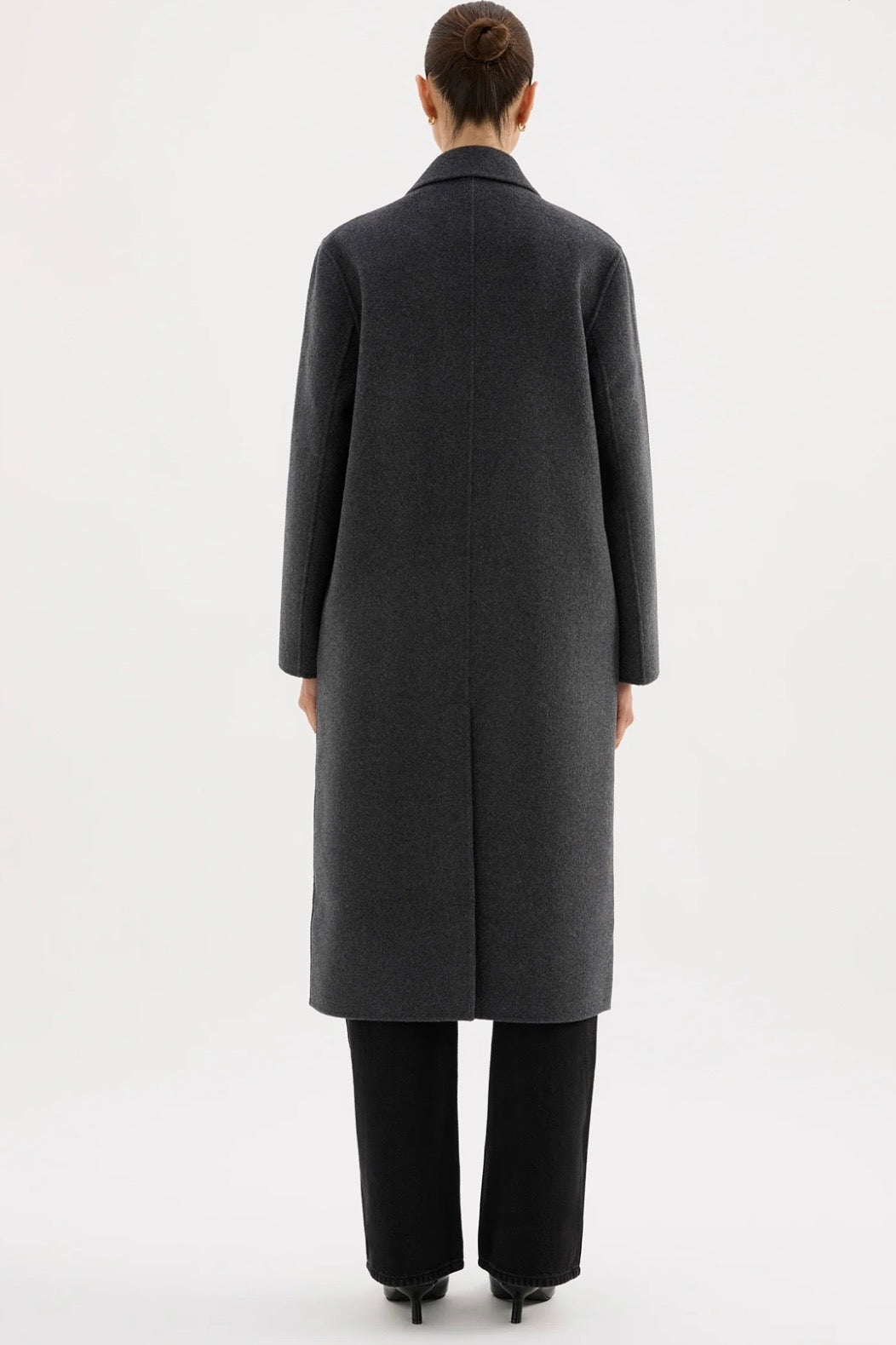 RILEY WOOL COAT | Charcoal - Nude Lucy