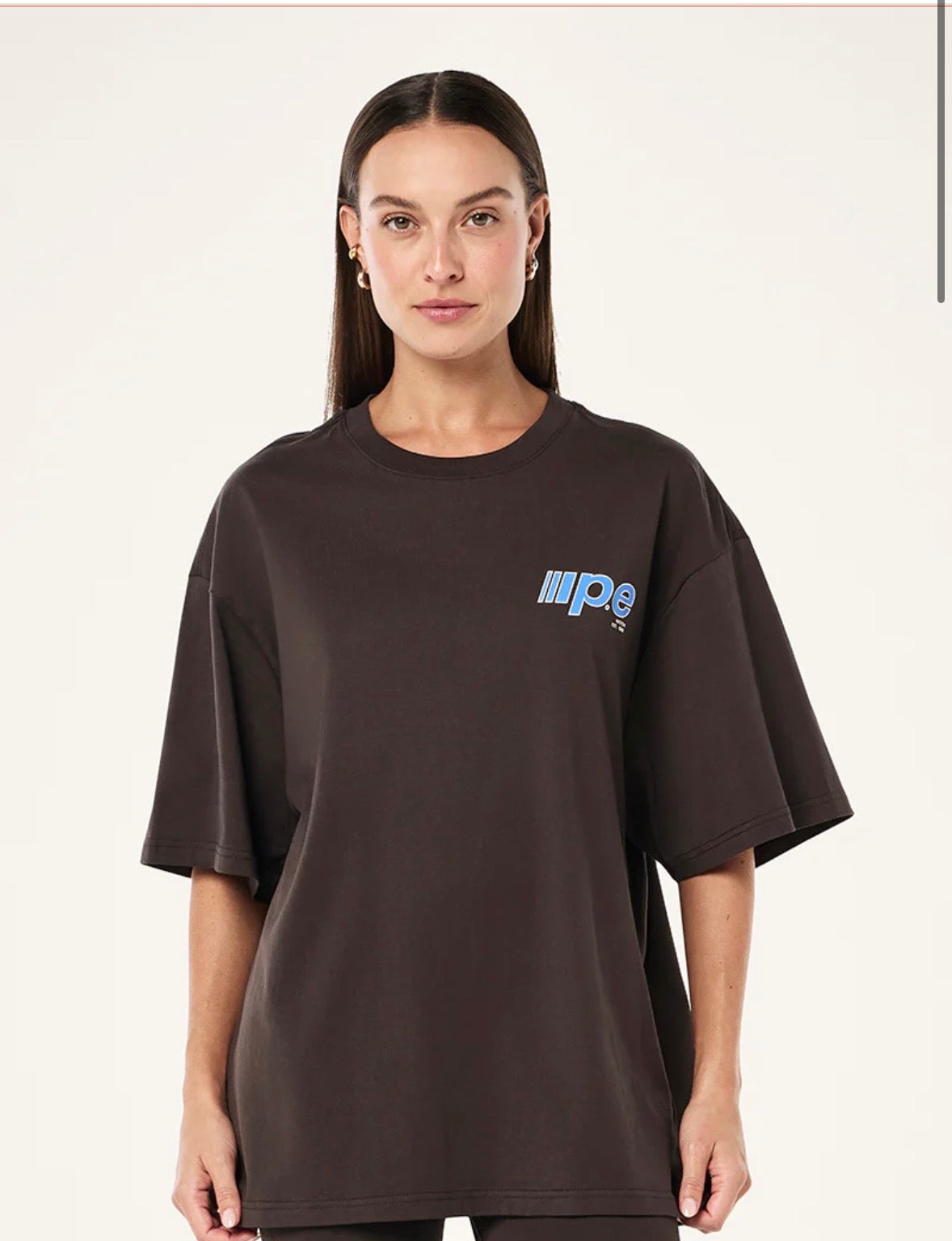 P.E NATION Glide Oversized Tee | Coffee