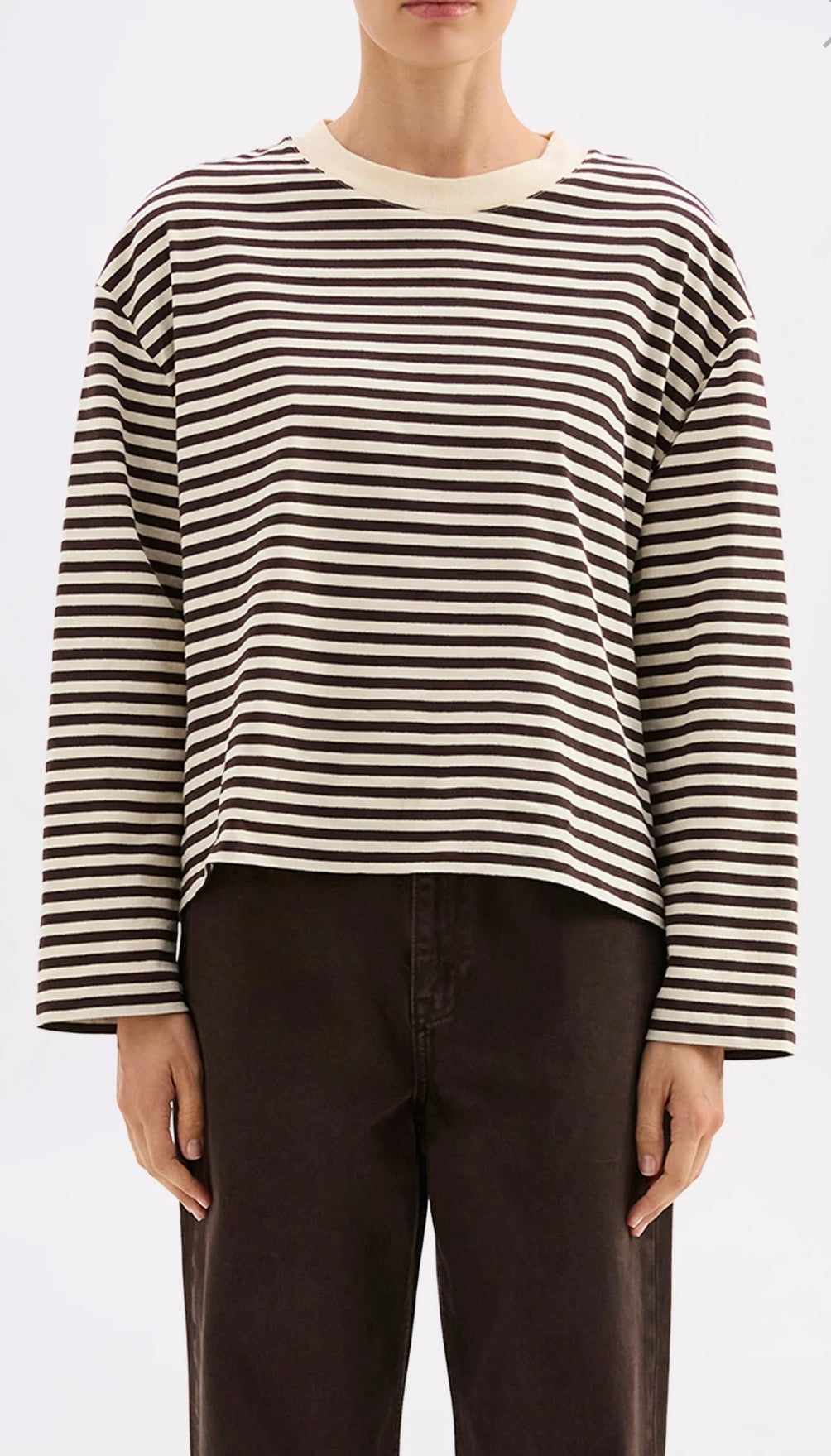 NUDE LUCY | Organic Stripe Long Sleeve