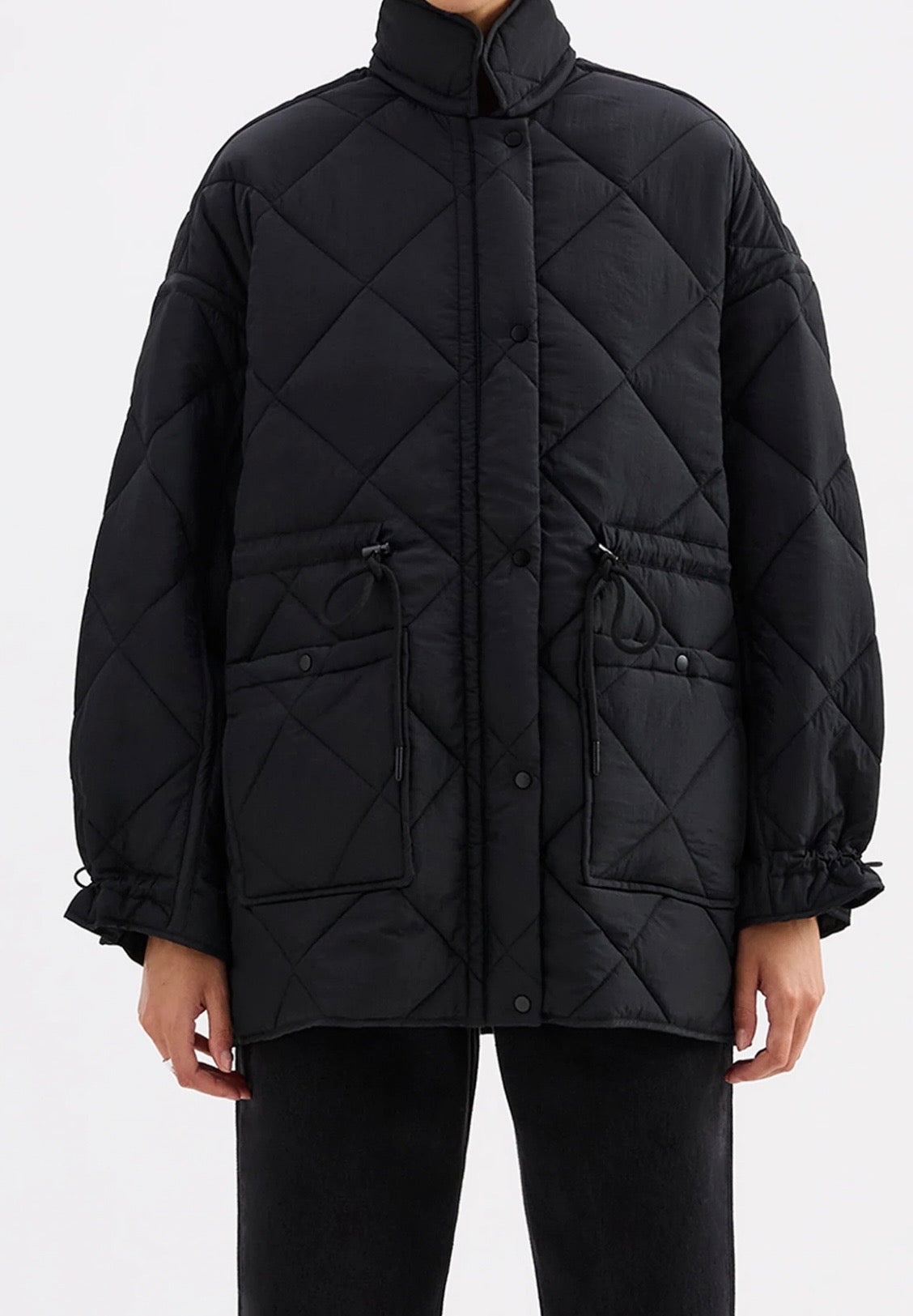 ATLAS PUFFER JACKET | Black - Nude Lucy