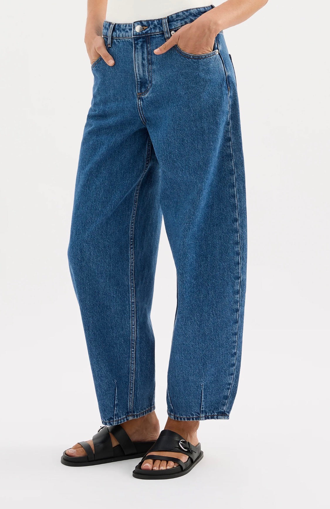 Nude Lucy | Organic Barrel leg Jean