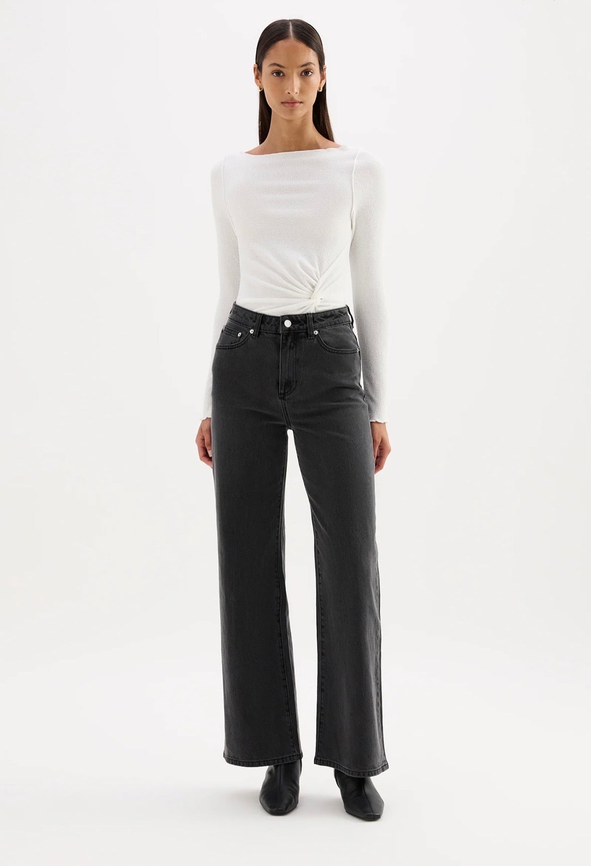 JORDAN DENIM JEAN | Slate - Nude Lucy