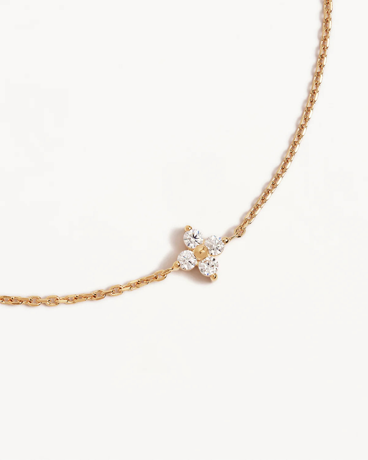 BY CHARLOTTE | Crystal Bloom Bracelet Gold