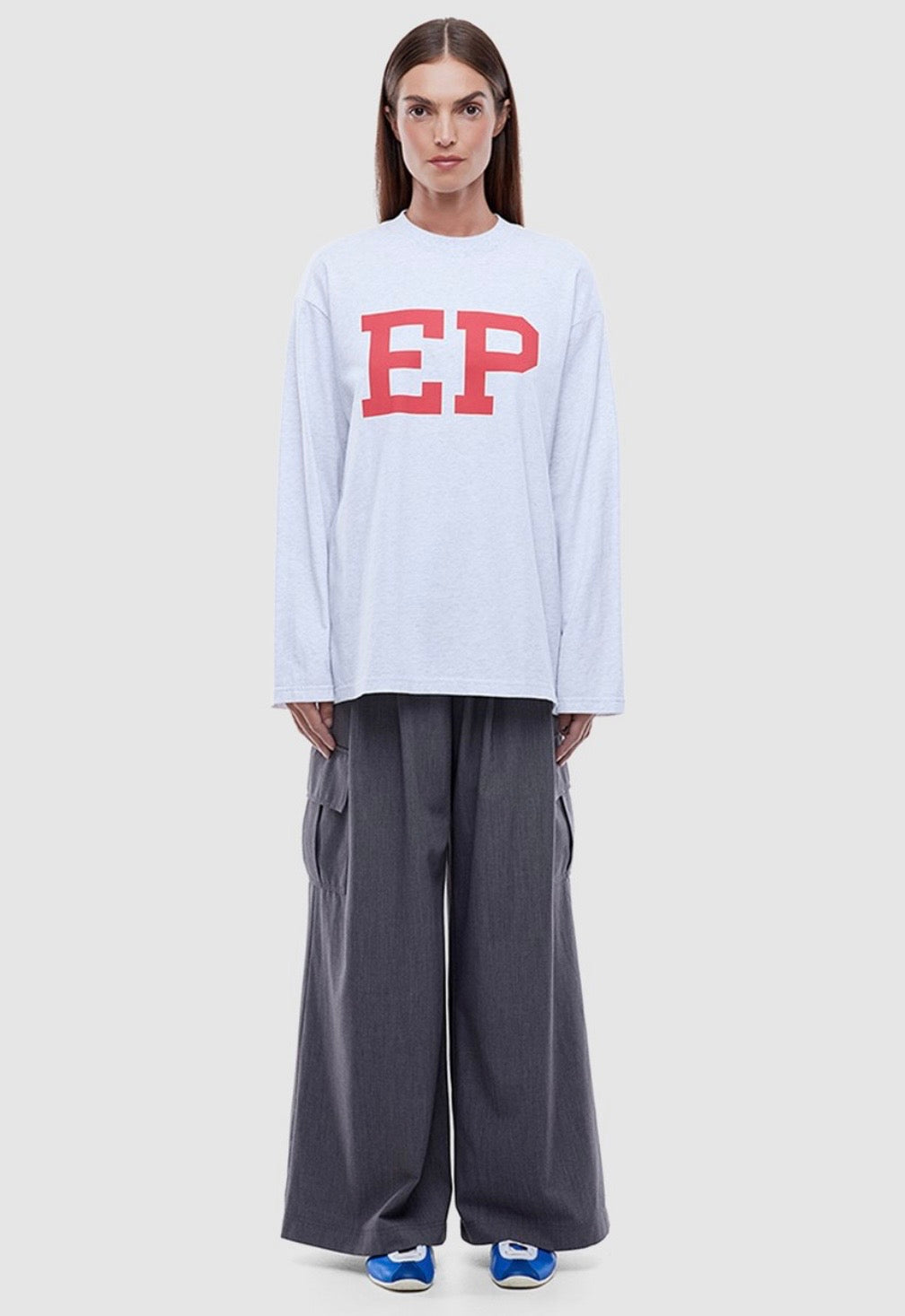 EP Long Sleeve Tee - White MARLE