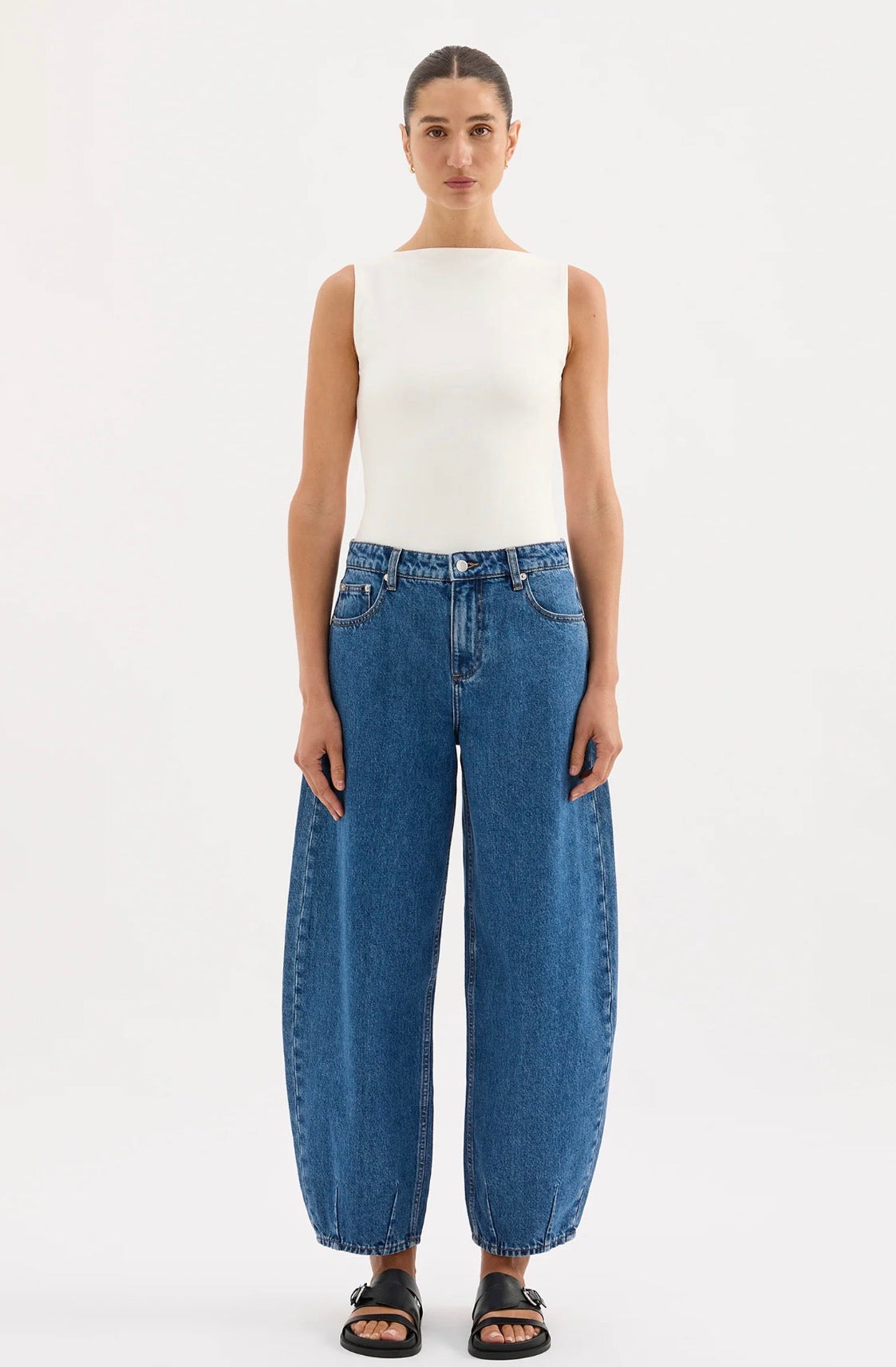 Nude Lucy | Organic Barrel leg Jean