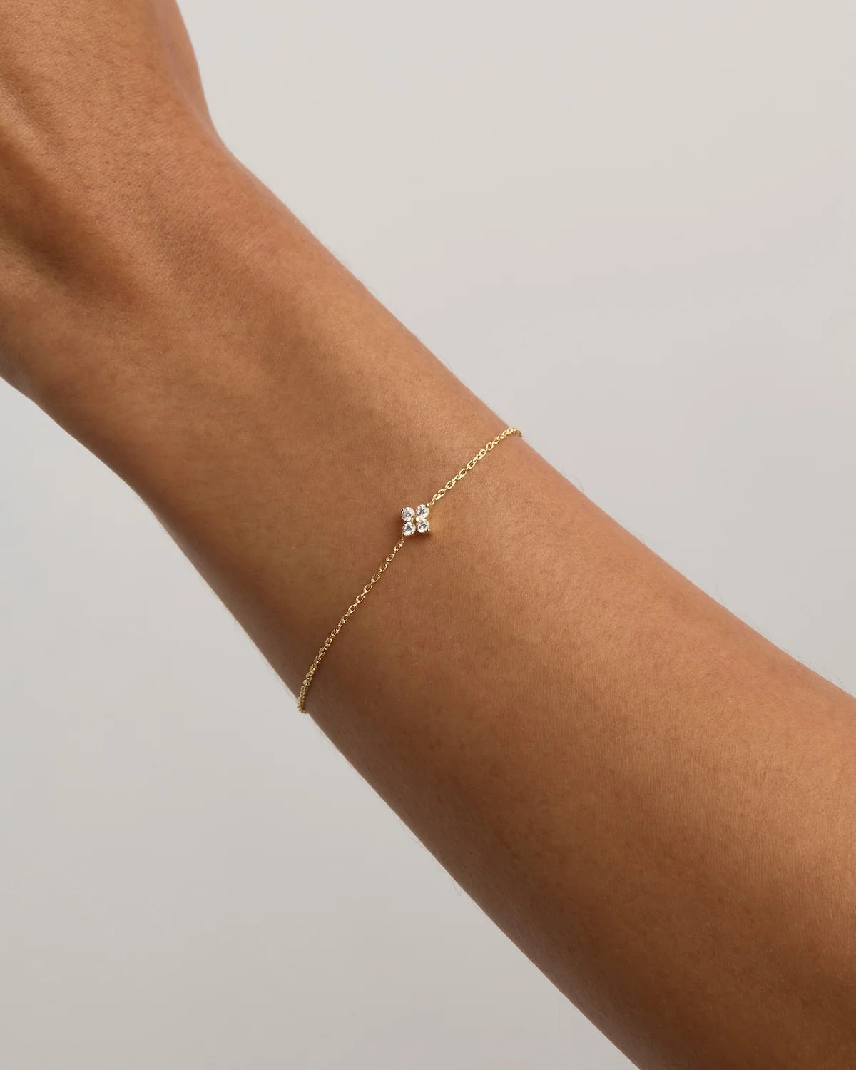 BY CHARLOTTE | Crystal Bloom Bracelet Gold