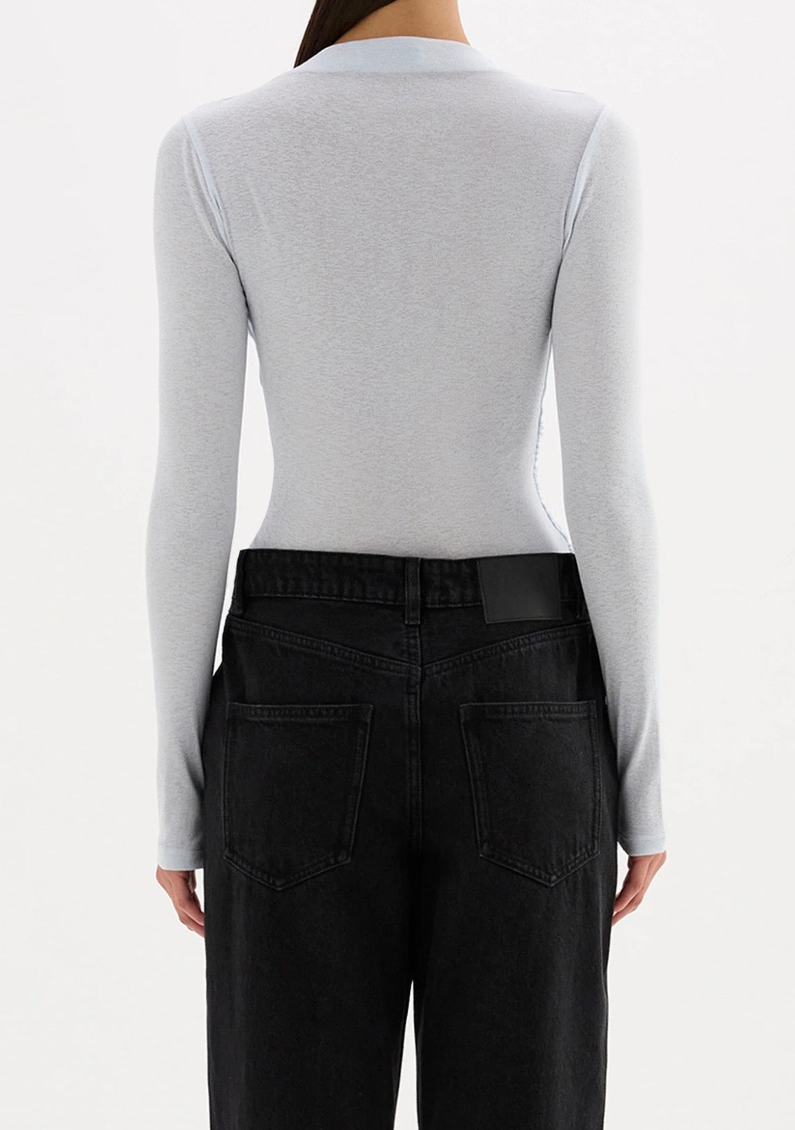 CALISTA MESH LS TOP | Glacier - Nude Lucy