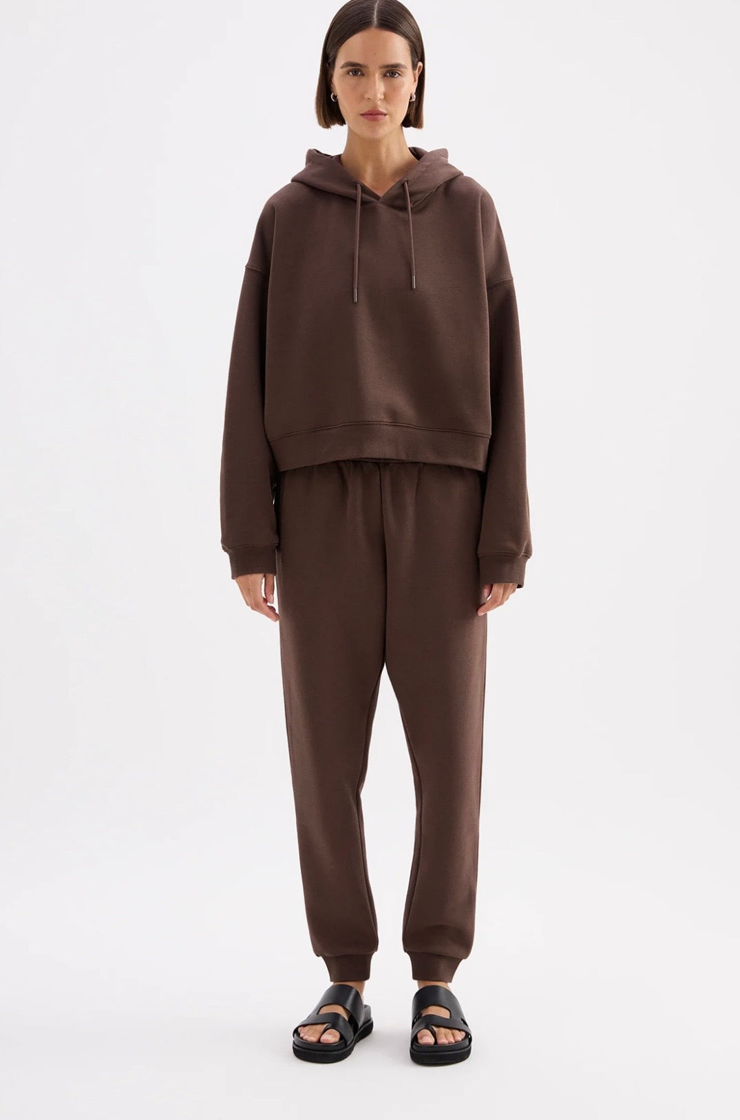 CARTER CLASSIC HOODIE | chocolate - Nude Lucy