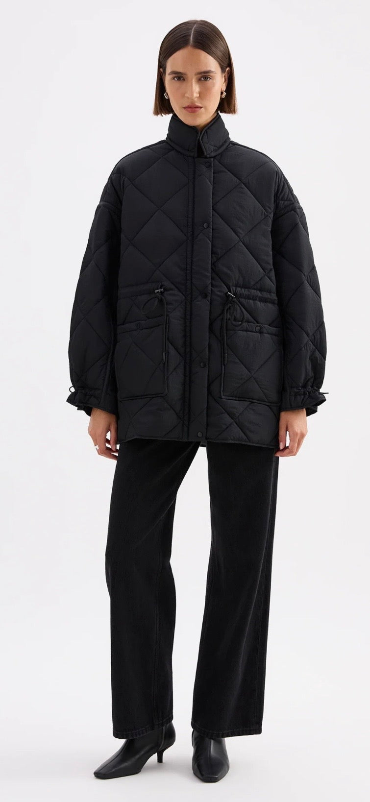 ATLAS PUFFER JACKET | Black - Nude Lucy