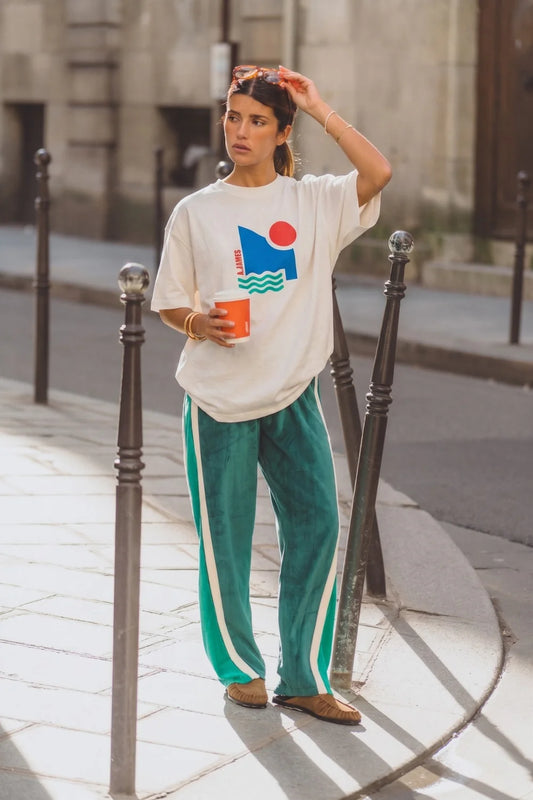 ARAMINTA JAMES | Sun Oversized Tee Warm White