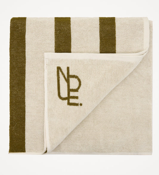 Nude Lucy | Stripe emblem towel