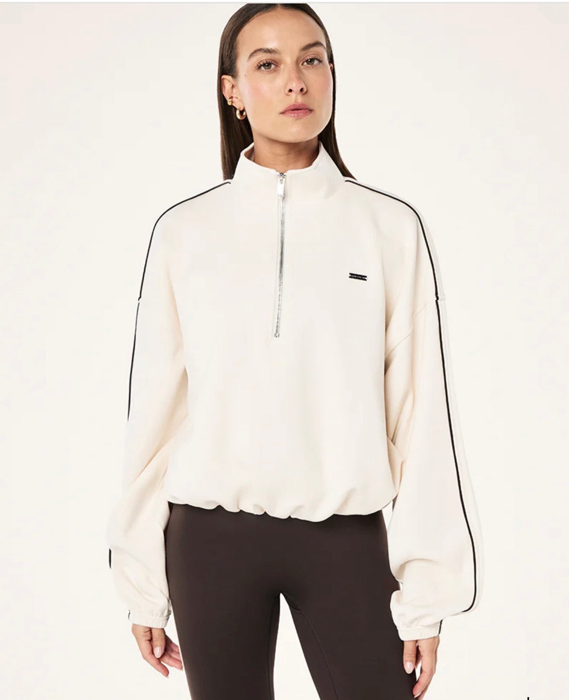 P.E NATION Precision Zip Thru | Whisper White