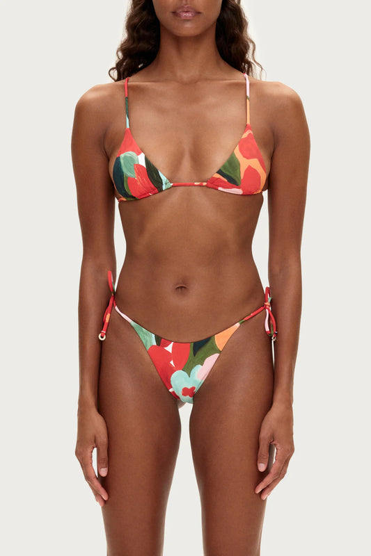 Zulu and Zephyr | Triangle top Red Floral
