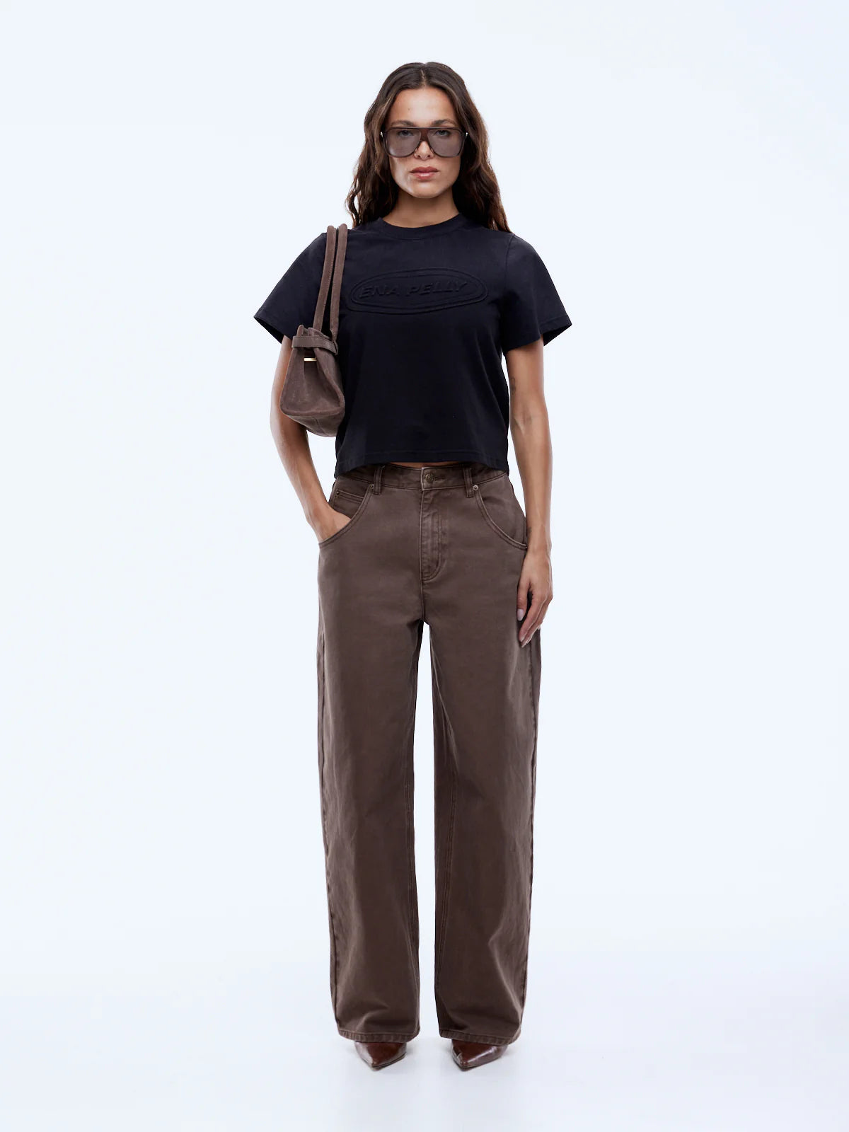 ENA PELLY | LEESA DENIM JEAN WASHED MOCHA
