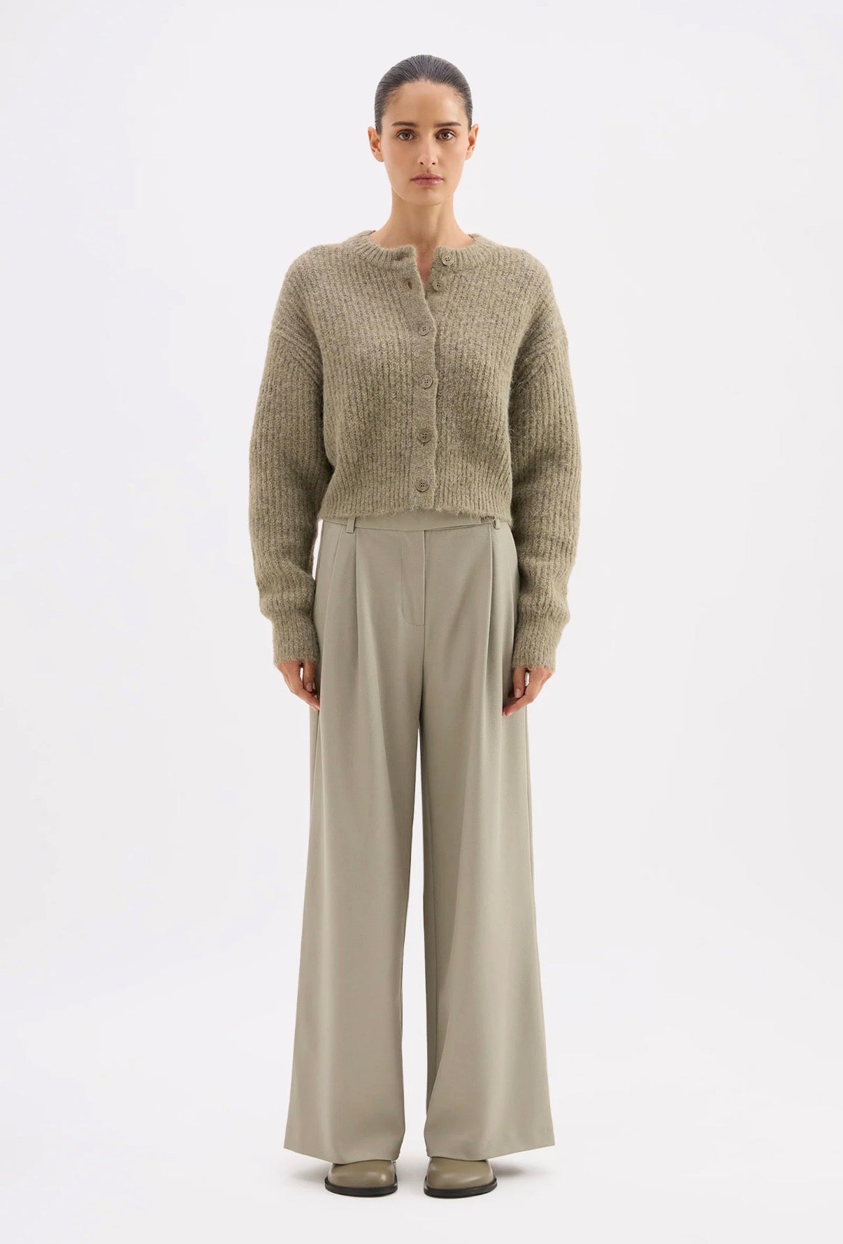 NUDE LUCY | Nixon Cropped Cardigan Vine