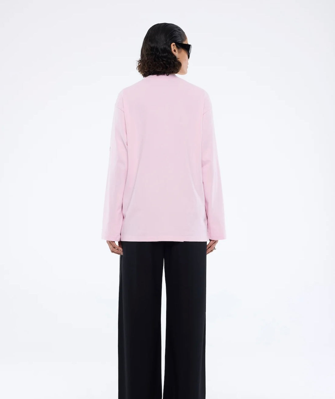 ENA PELLY | STREET SIGNS LONG SLEEVE TEE| PINK