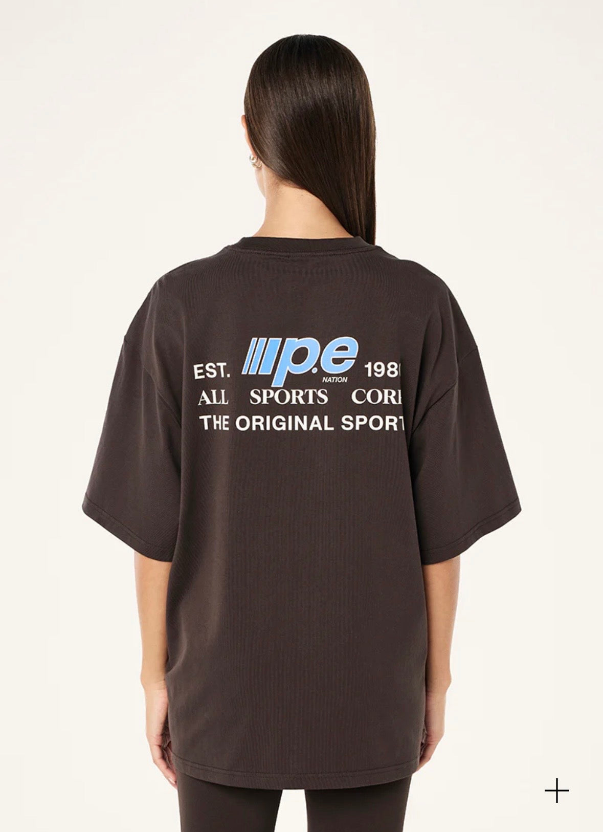 P.E NATION Glide Oversized Tee | Coffee
