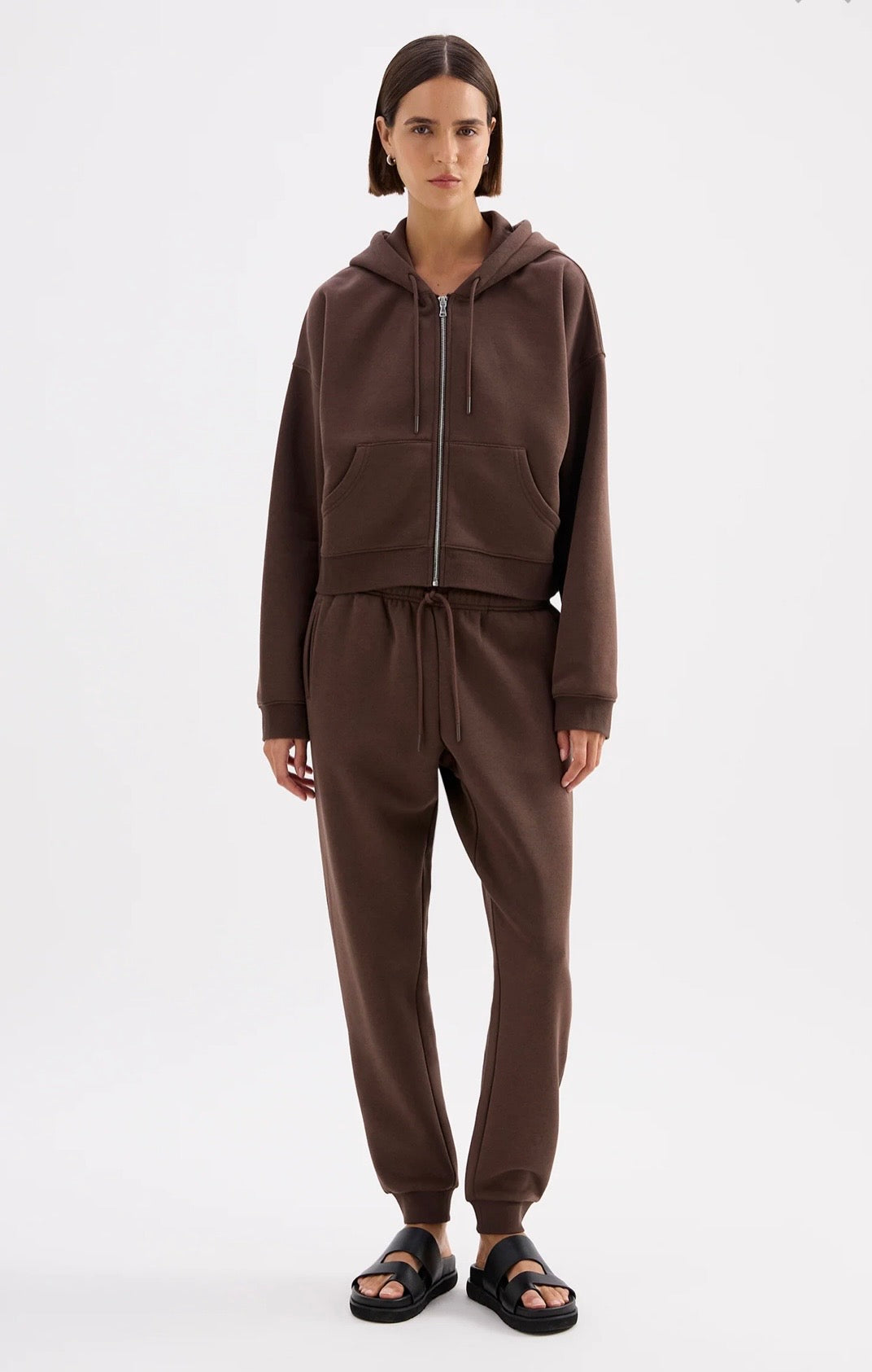 CARTER CLASSIC TRACK PANT | Chocolate - Nude Lucy