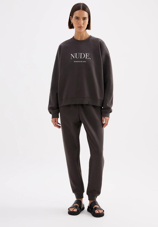 CARTER CLASSIC TRACK PANT | Coal - Nude Lucy