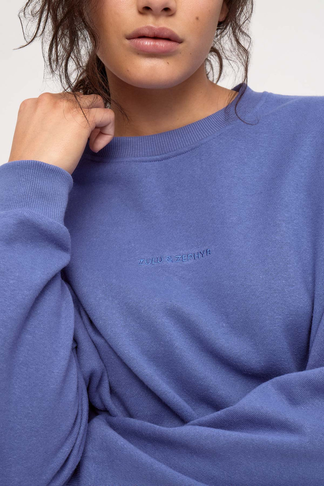 Zulu and Zephyr | Fleece Sport Sweatshirt Blue