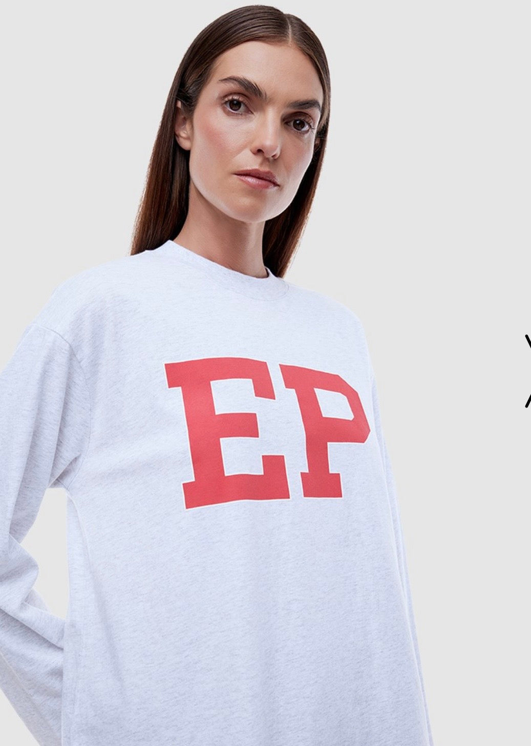 EP Long Sleeve Tee - White MARLE