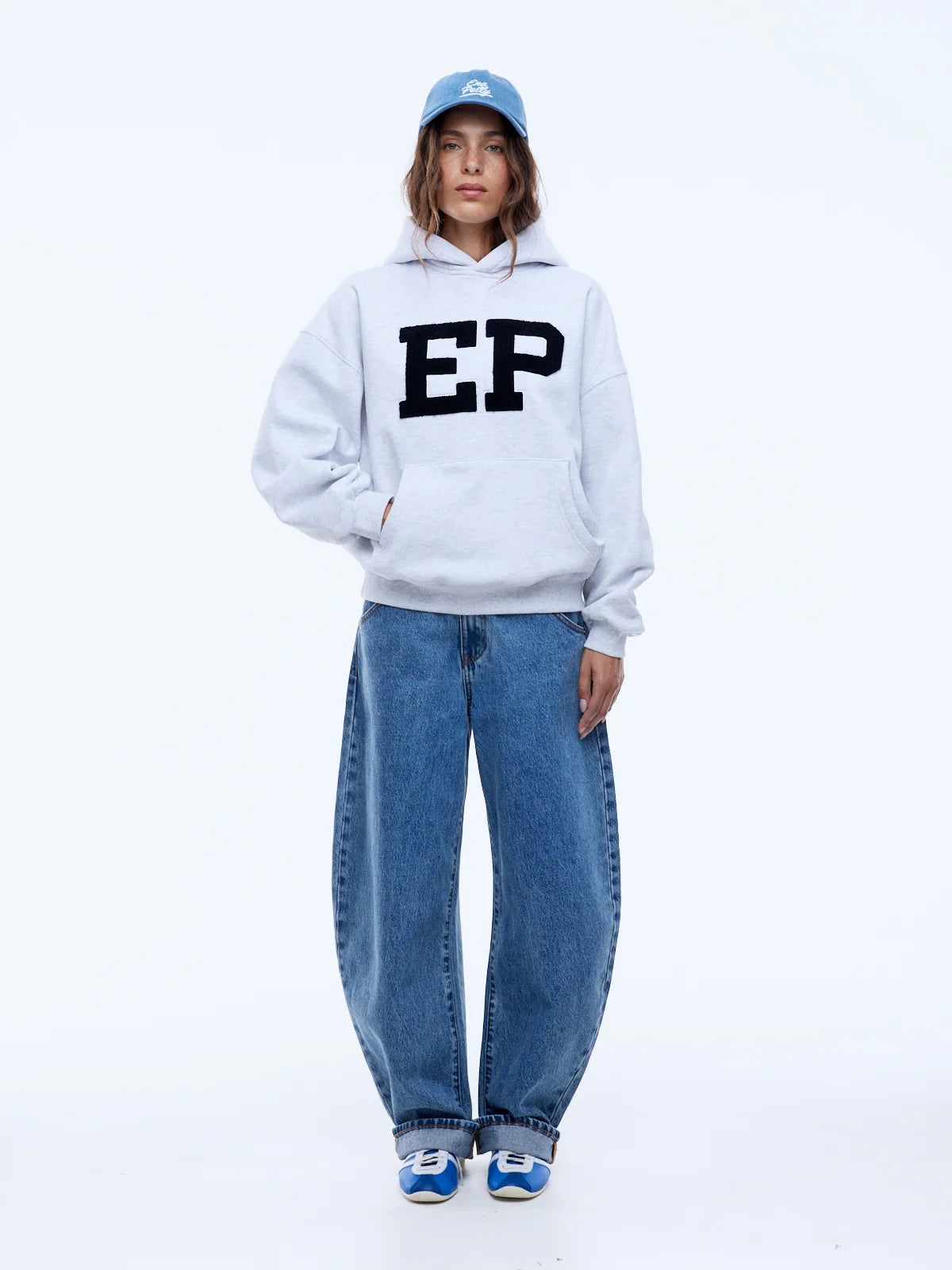 ENA PELLY | EP HOODIE WHITE MARLE