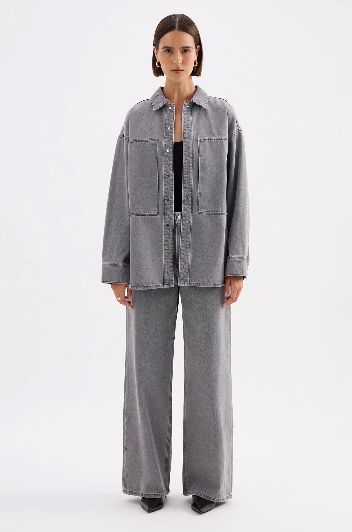 Nude Lucy | Calvi Denim Shacket