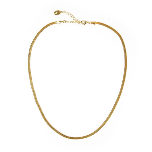 AOE | Sylvia gold snake chain necklace