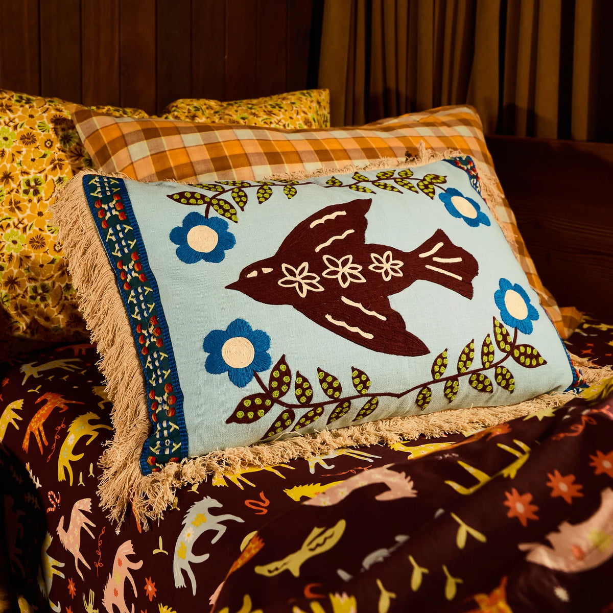 SAGE X CLARE | Arlo Embroidered Cushion