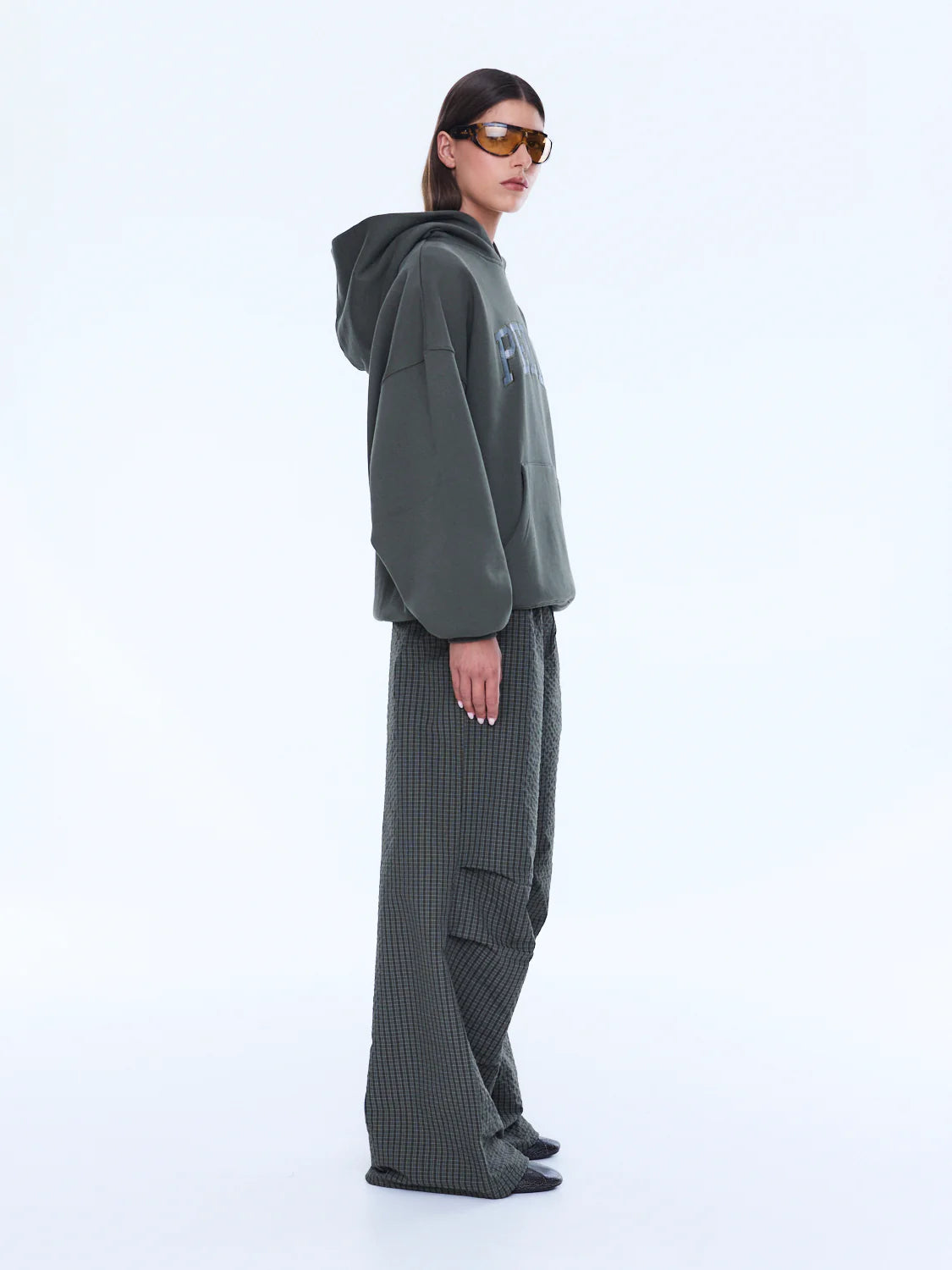 ENA PELLY | CASSIE OVERSIZED HOODIE WASHED OLIVE
