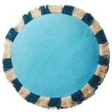 LUNA LANE | Reese Round Cushion Turquoise