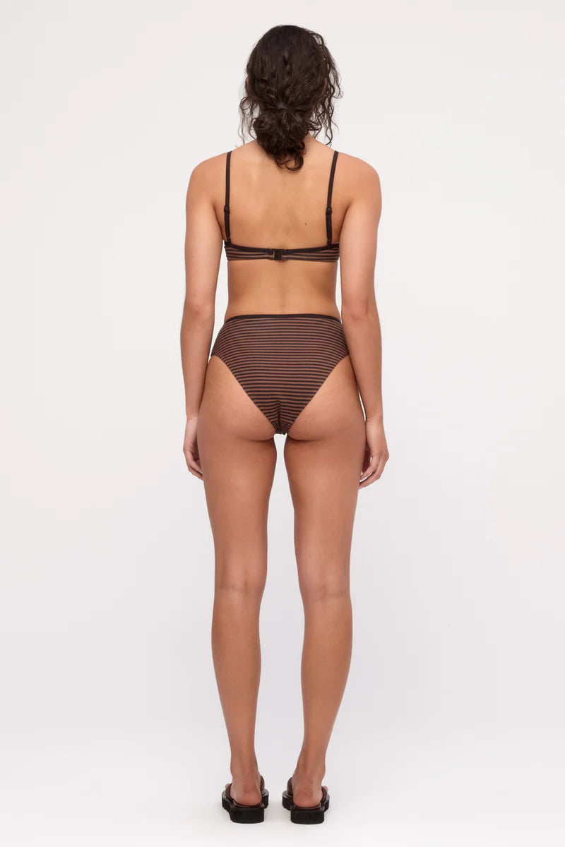 Zulu and Zephyr | Waisted Full Brief Brown Stripe