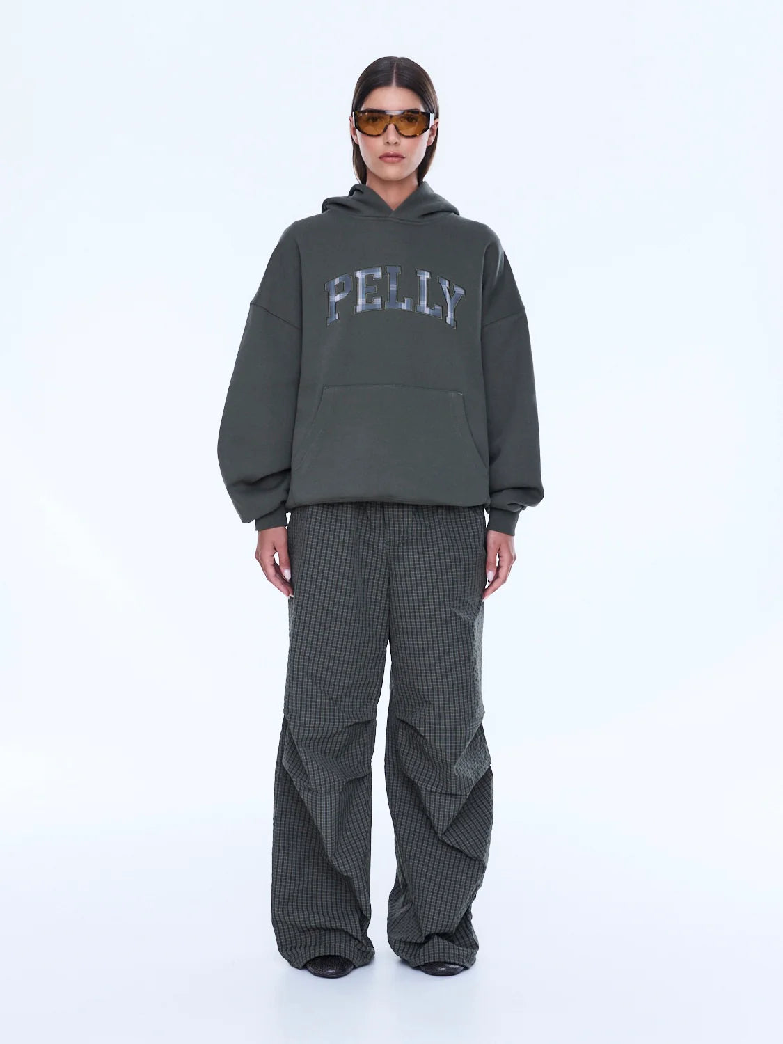 ENA PELLY | CASSIE OVERSIZED HOODIE WASHED OLIVE