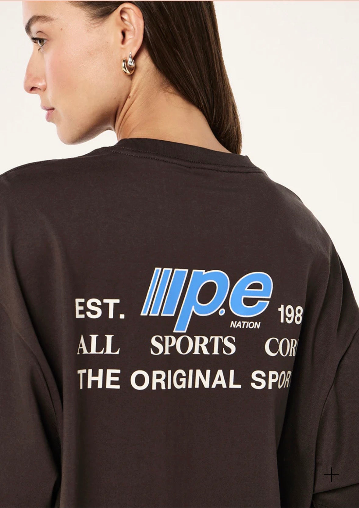 P.E NATION Glide Oversized Tee | Coffee