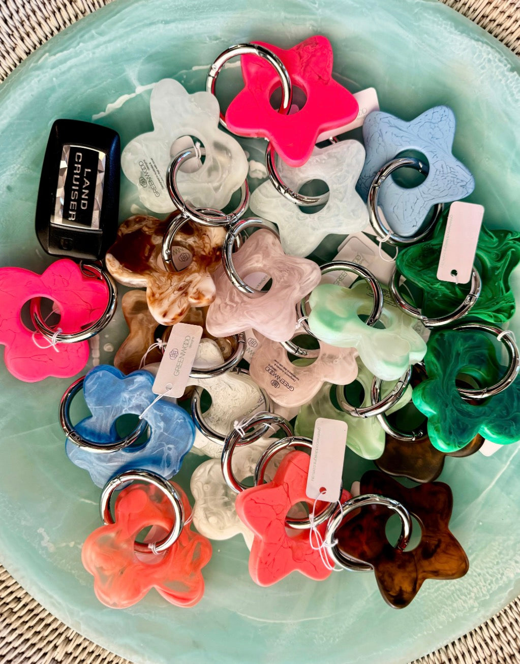 GREENWOOD DESIGNS| Star Resin Keyring