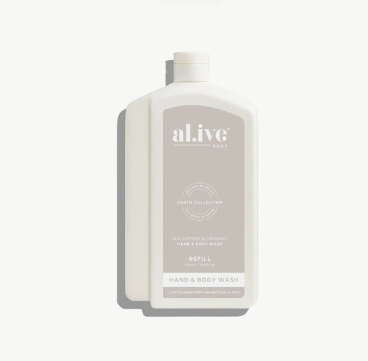 AL.IVE | Hand And Body Wash Refill Sea Cotton and Coconut