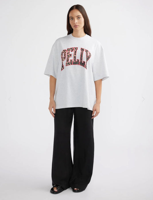 ENA PELLY | LEOPARD COLLEGIATE TEE