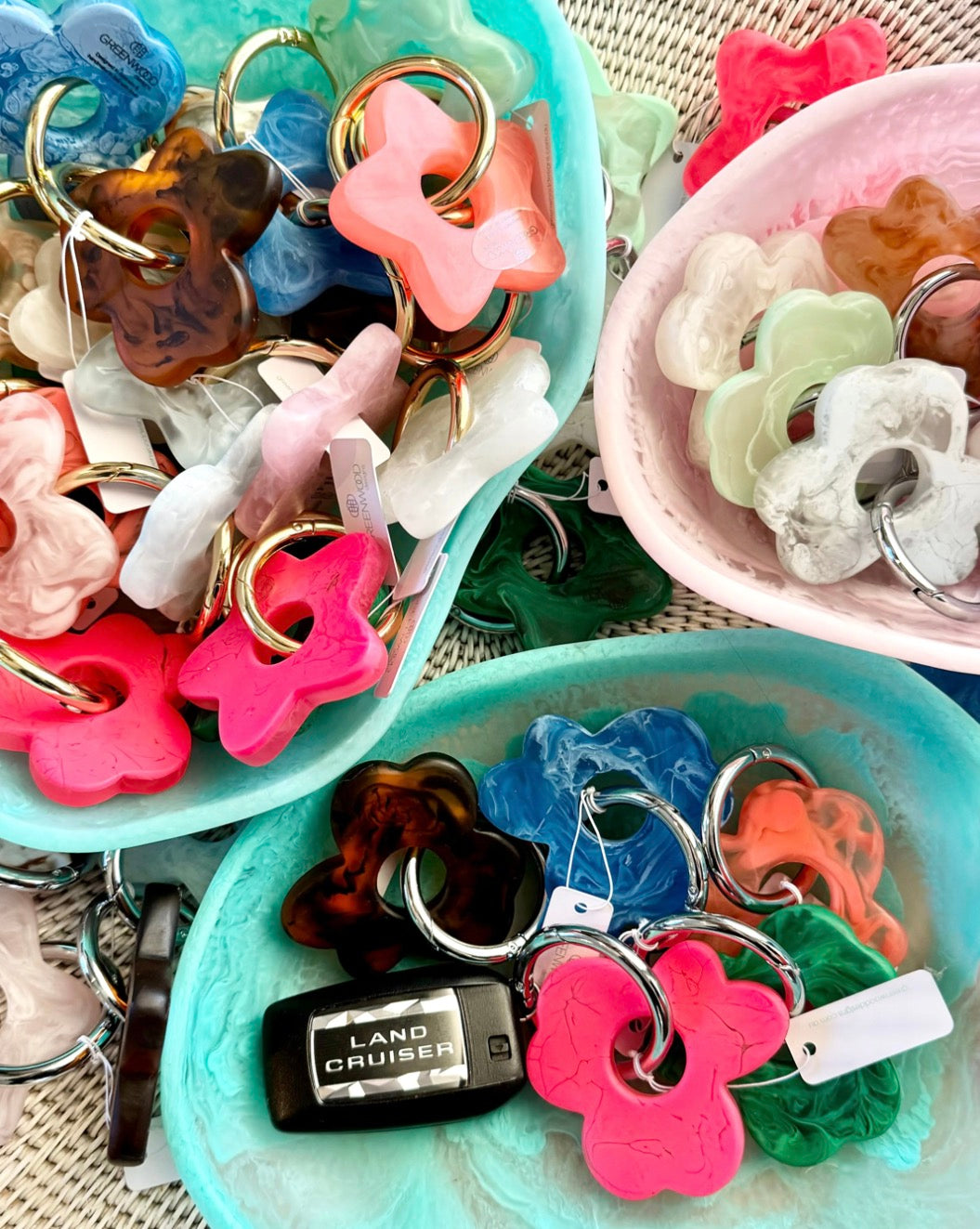 GREENWOOD DESIGNS | Floral Resin keyrings