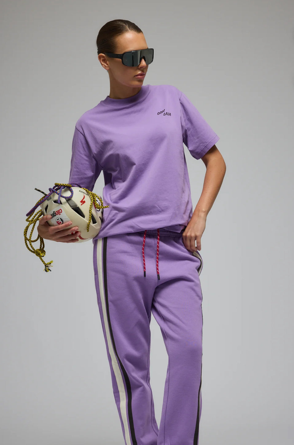 ARAMINTA JAMES | CROISSANTS BEBE TEE WASHED VIOLET