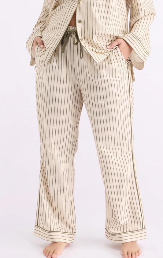 HOMMEY | Sleep Pant - Matcha Stripes