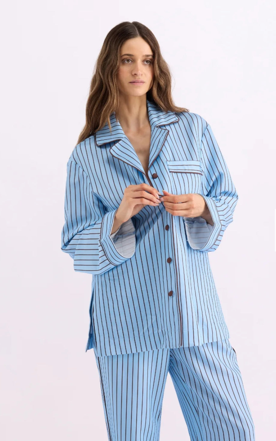 HOMMEY | Sleep Pant - Iced Chocolate Stripes