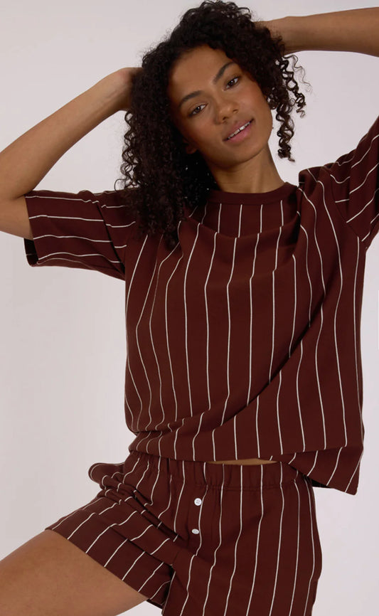 HOMMEY | Sleep T-Shirt - Mahogany