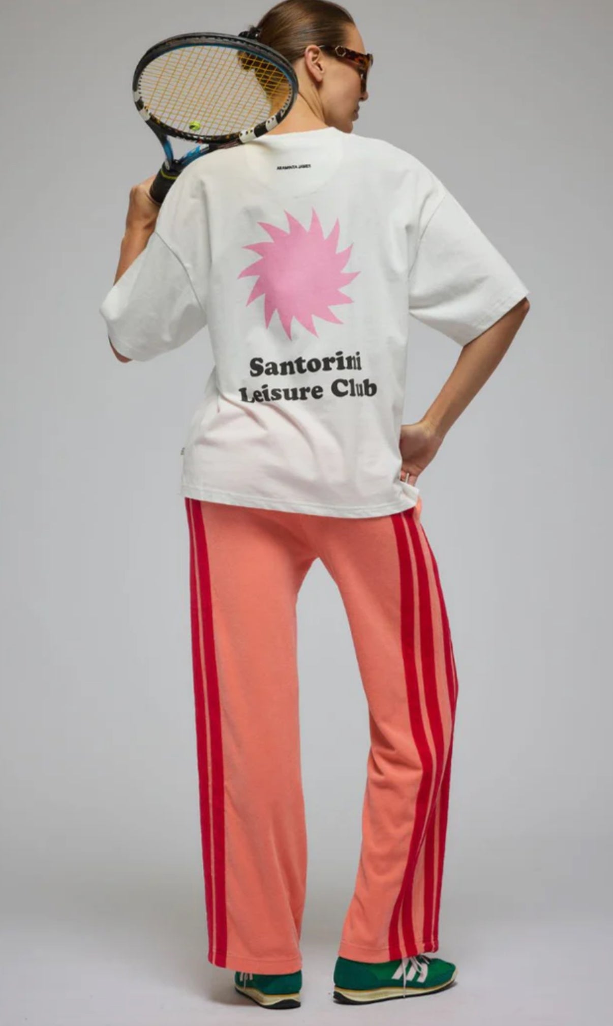 ARAMINTA JAMES | SANTORINI OVERSIZED TEE WARM WHITE