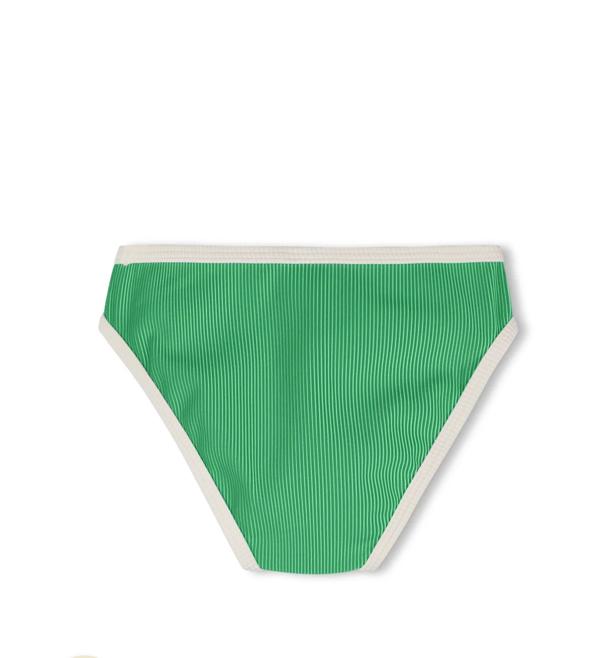 ZULU & ZEPHYR | MINI STRIPE RIB BIKINI BOTTOM - PARROT GREEN