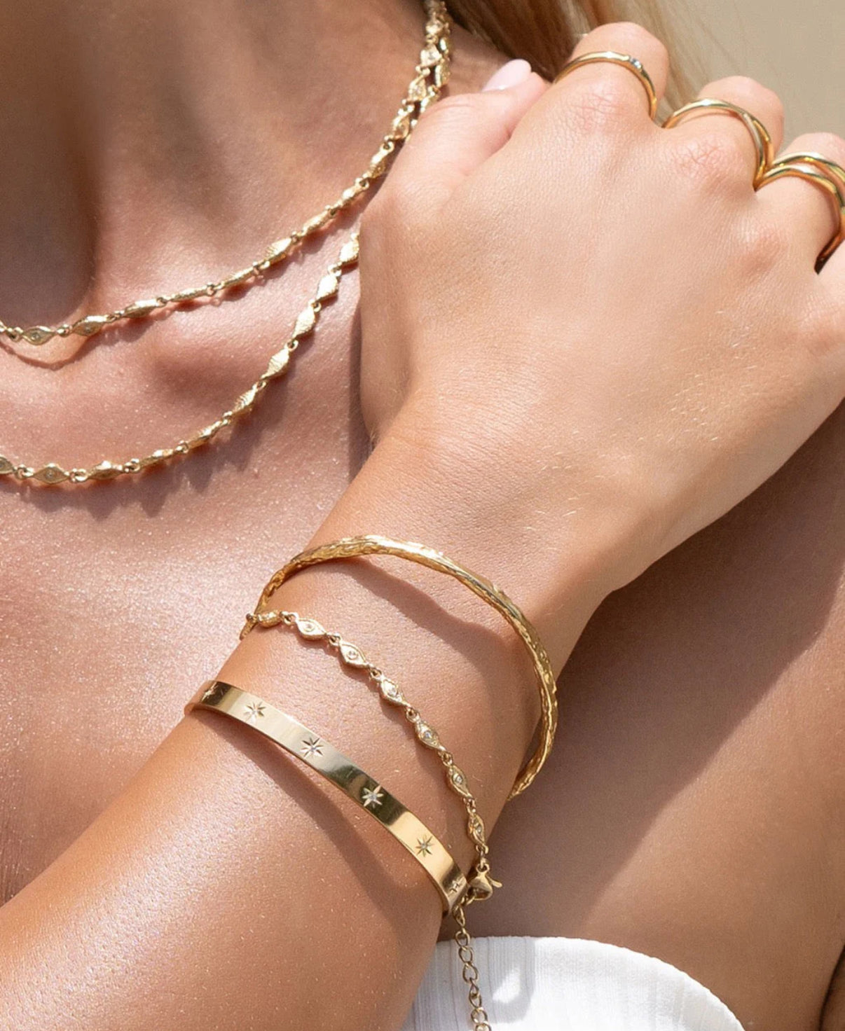 AOE | GEMMA GOLD CUFF BRACELET