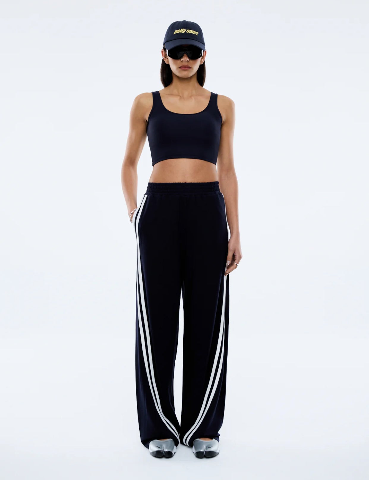 ENA PELLY | VALENTINA STRIPE PANT - NAVY