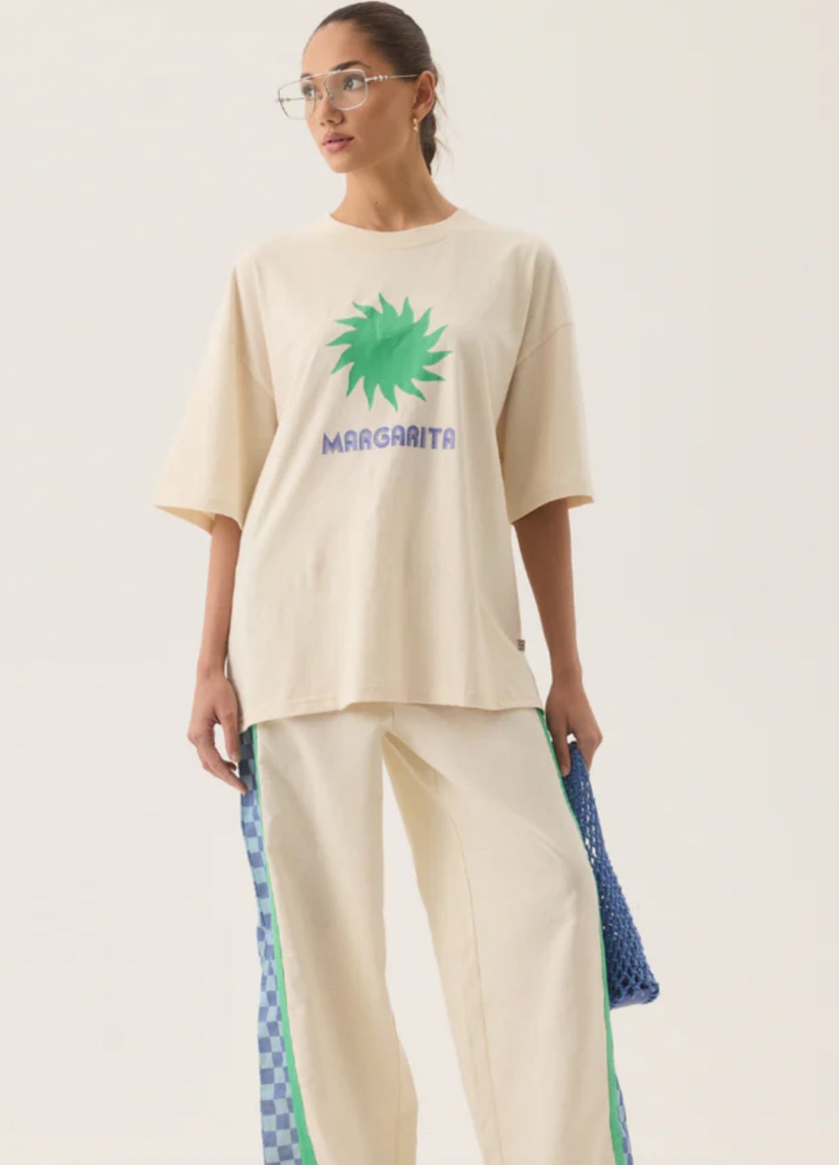 ARAMINTA JAMES | MARGARITA OVERSIZED TEE NATURAL